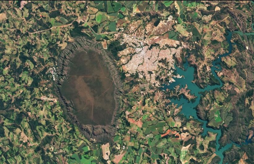 Perfil oficial da NASA no Instagram destaca Serra de Caldas com imagem impressionante de satélite