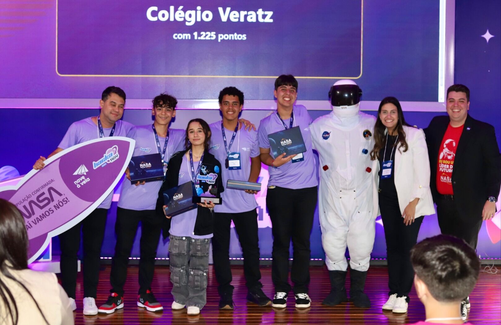 Alunos do Colégio Veratz, de Catalão (GO), vencem competição nacional de inovação e vão conhecer centro espacial da NASA