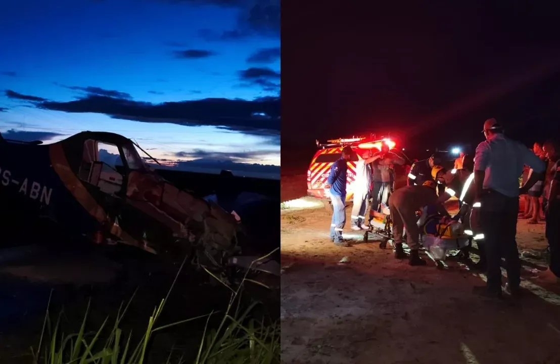 Bombeiros de Goiás atuam em resgate de vítima de acidente aéreo