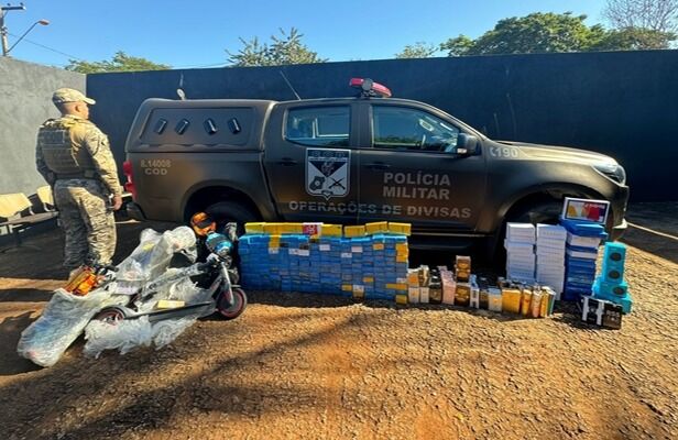 Polícia Militar apreende em Goiás R$ 330 mil em produtos contrabandeados