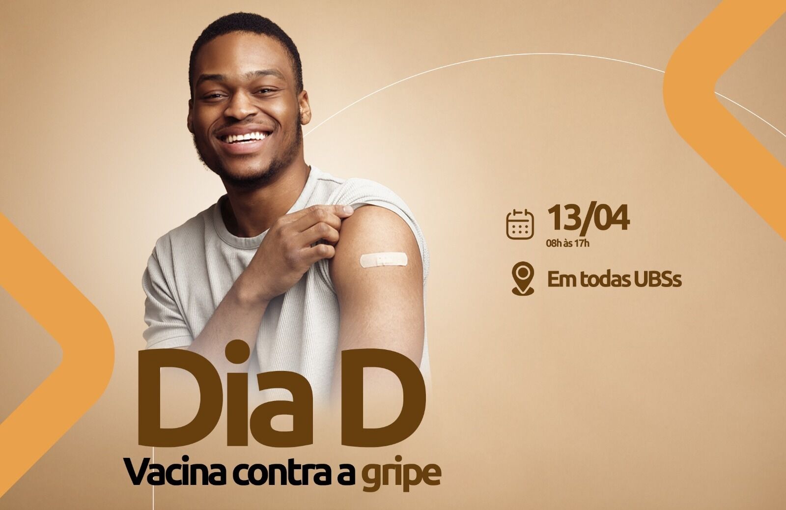 Dia D de vacinação contra gripe para grupos prioritários acontece neste sábado(13/04) em Catalão