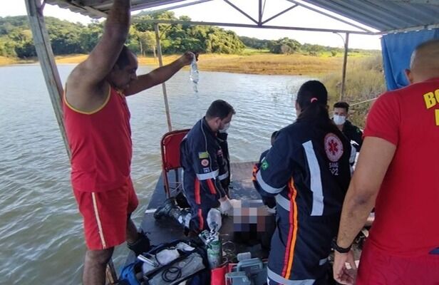 Homem morre afogado ao tentar pegar vara de pesca em lago de Caldas Novas