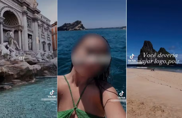 De Noronha à Itália: veja destinos postados por estudante de medicina que teve bolsa suspensa após declarar baixa renda e ostentar viagens.