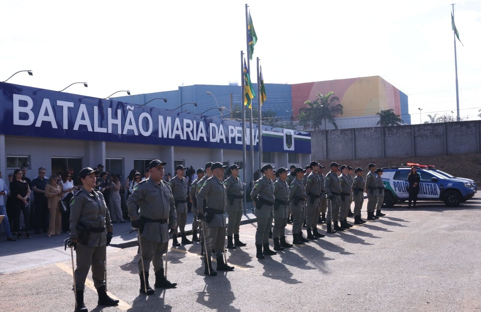 Governo de Goiás inaugura nova sede do Batalhão Maria da Penha na capital e amplia atuação no interior
