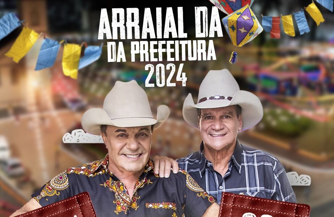 Show de Gino e Geno vai animar festa junina no Arraial da Prefeitura de Catalão