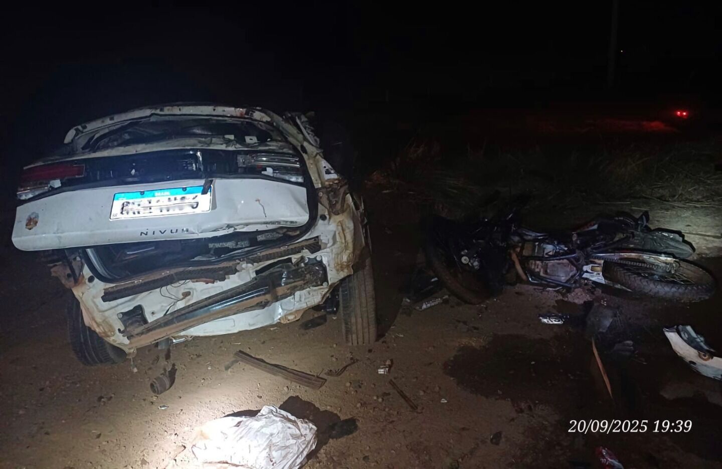 Oito pessoas morreram em acidente grave na BR-153 em Campinorte (GO)
